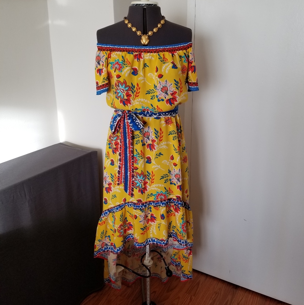 Flowy Off-Shoulder Sun Dress